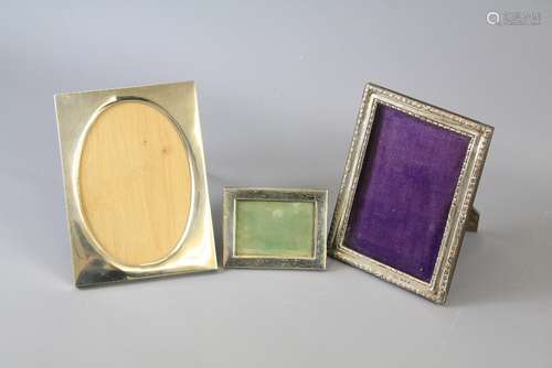 A Quantity of Silver Photo Frames