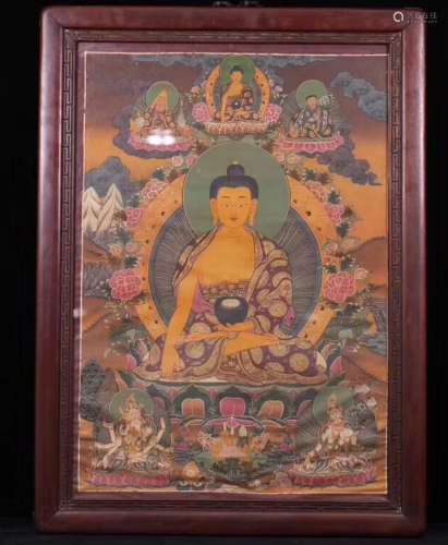 A TIBETAN BUDDHIST THANGKA