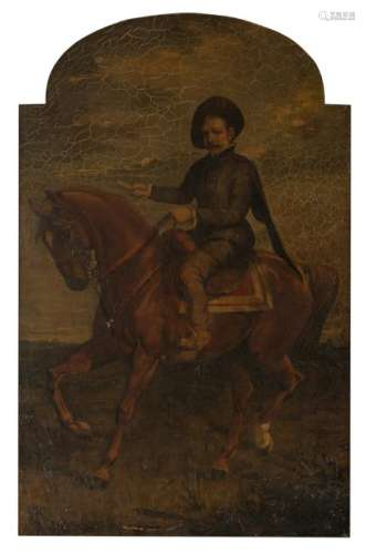 No visible signature, a portrait of the duke of Alba in