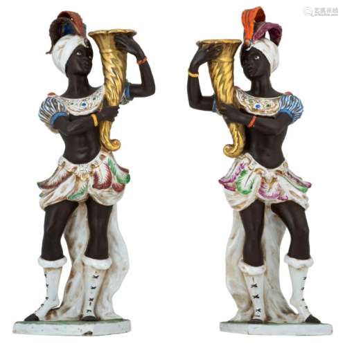 A pair of mini torcheres in the Nap.III-period manner,