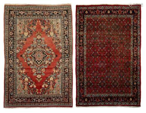 An Oriental carpet, wool on cotton, Bidjar, 132 x 204