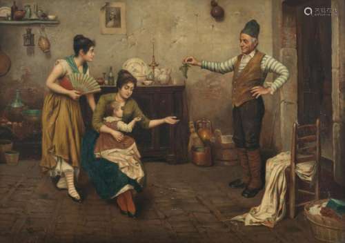 Monti, grandad's seduction trick, oil on canvas, 47,5 x