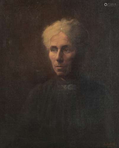 De Buck E., a portrait of a woman, dated 1914, 59,5 x