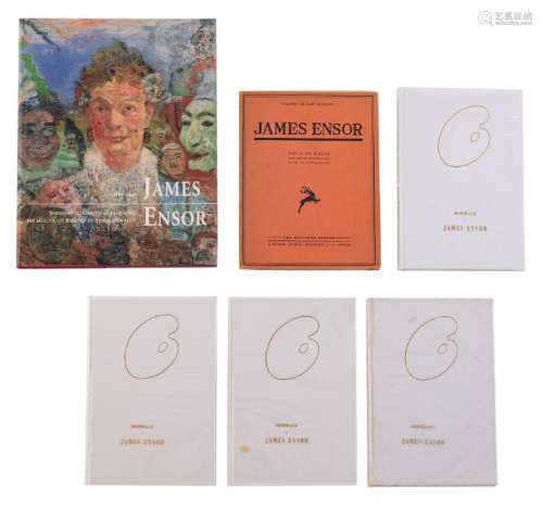 A lot of various Ensor publications: 'Hommage a James