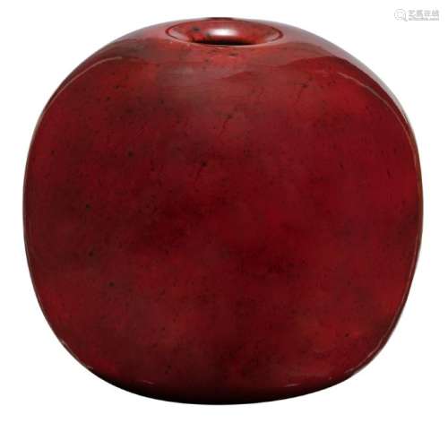 A red copper oxide glazed vase, 1960s, H 24,8 cm