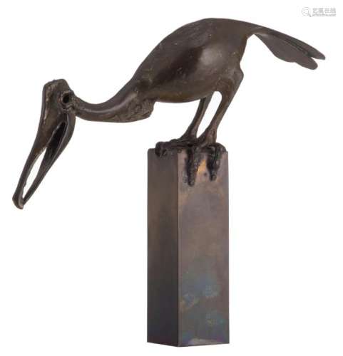 Claerhout J., untitled, a mythical bird, patinated