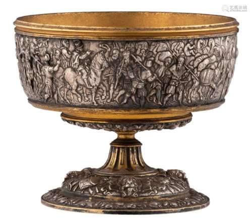A Christofle silver and gilt silver bowl, the