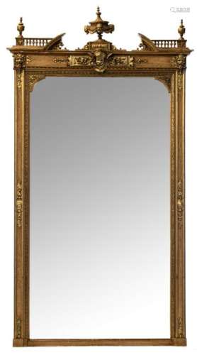 A neorenaissance mirror, gilt and imitation wood