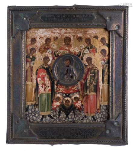 A 19thC Eastern European icon depicting a biblical