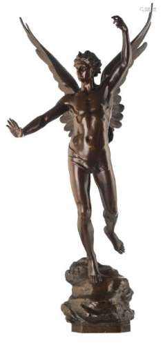 Daillion H., an allegorical winged figure of triumph,
