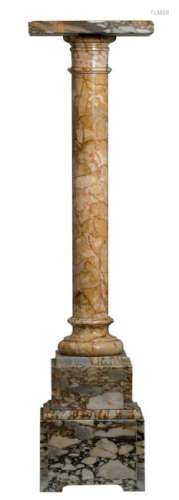 A late 19th/early 20thC brocatelle du Jura marble