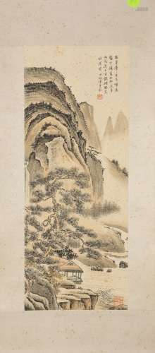 A CHINESE  PAINTING OF LANDSCAPE