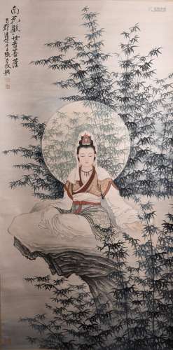 A CHINESE PAINTING OF BUDDHA