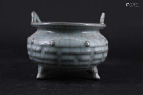 Chinese Song Porcelain GuanYao Incense Burner