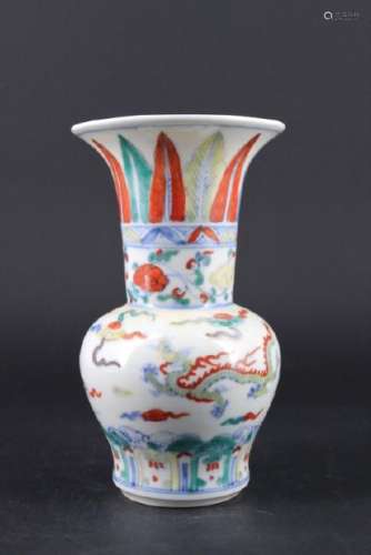 Chinese Ming Porcelain DouCai Vase