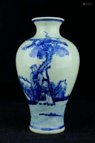 Chinese Qing Porcelain Blue&White Vase