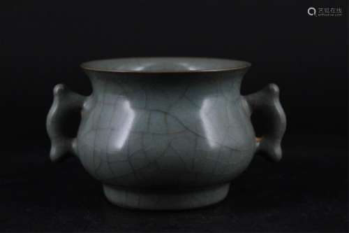 Chinese Song Porcelain GuanYao Brush Pot