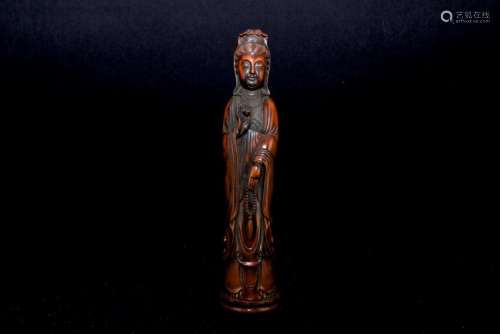 Hand Carved Chinese Wooden GuanYin