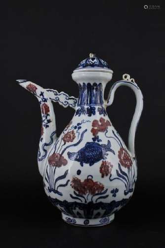 Chinese Ming Porcelain Blue&White TeaPot