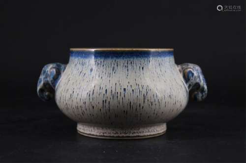 Chinese Qing Porcelain Blue&White Brush Pot