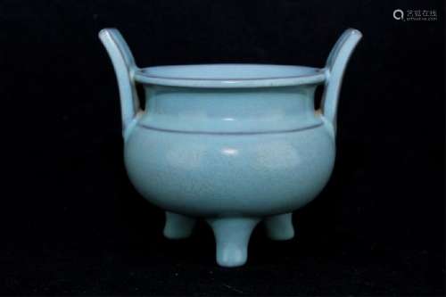 Chinese Song Porcelain RuYao Incense Burner