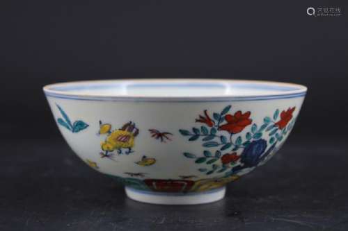 Chinese Ming Porcelain DouCai Bowl