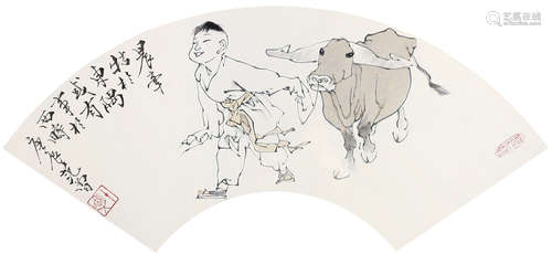 范曾（b.1938） 2000年作 晨牵牯于东隅 镜心 纸本设色