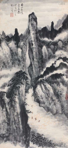 邵洛羊（b.1917） 1983年作 巫峡 立轴 纸本设色