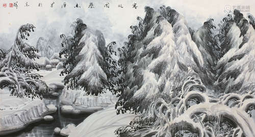 于志学（b.1935） 山水雪景 镜心 纸本设色