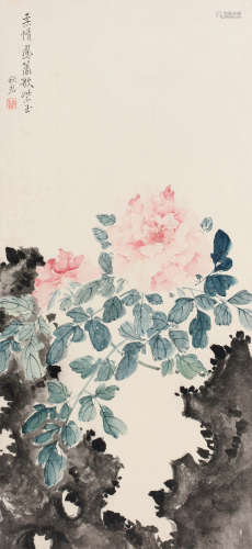 李秋君（1899～1971） 花卉 立轴 纸本设色