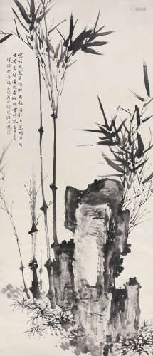 徐宗浩（1880～1957） 竹石图 立轴 纸本水墨