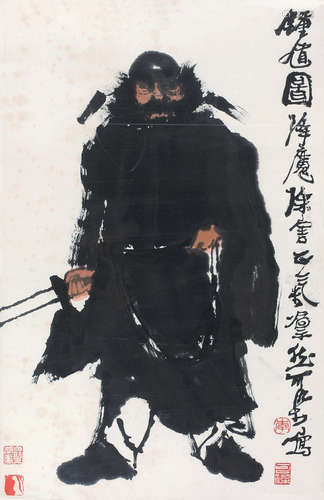 李可染（1907～1989） 钟馗图 镜心 纸本设色