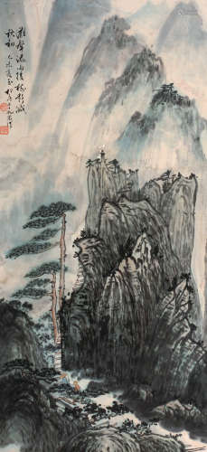 关松房（1901～1982） 1979年作 山水 立轴 纸本设色