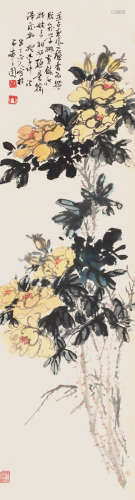 陈半丁（1876～1970） 花卉 立轴 纸本设色