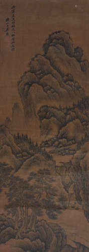 吴历（1632～1718） 山水 立轴 绢本水墨