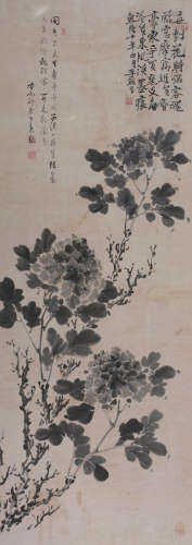 李鱓（1686～1762） 1725年作 花卉 立轴 纸本设色
