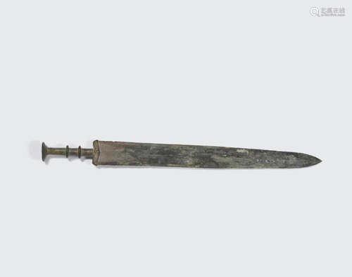 Eastern Zhou dynasty A cast bronze single hand short sword, jian