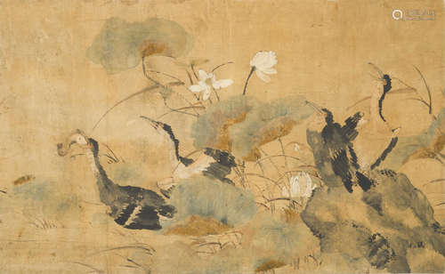 Cormorants and Lotus  Anonymous (19th/20th century)