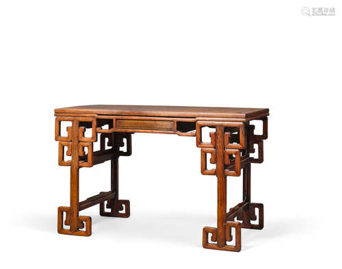 20th century An unusual hardwood desk