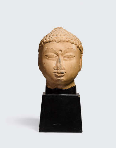 Rajasthan, 10th/11th century A SANDSTONE HEAD OF A JINA