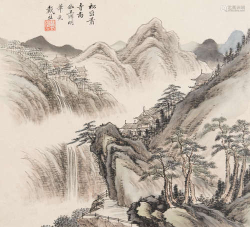 An album of Twelve Landscapes  Attributed to Dai Xi (1801-1860)