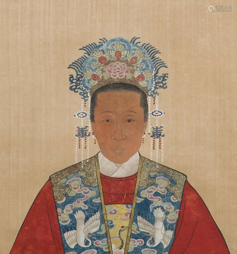 Two Chinese ancestor portraits Anonymous (late Qing dynasty)