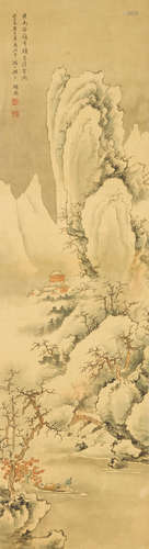 Snow Landscape Zhang Zan (Qing dynasty)