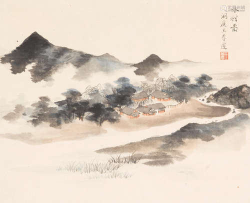 Village by the River Wang Jiqian (1907-2003)