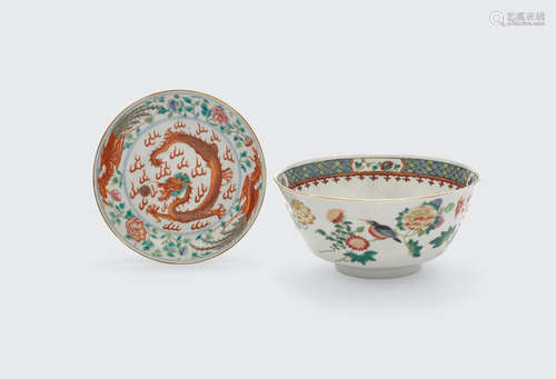 Republic period Two famille rose enameled containers