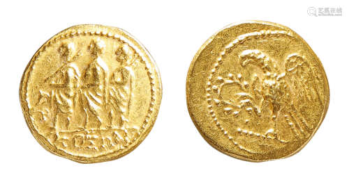 古罗马科松国王金标币一枚