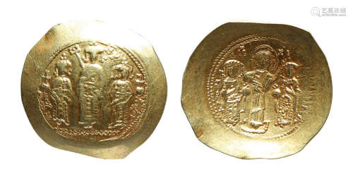 拜占庭王朝罗曼奴斯四世碟形金币一枚
