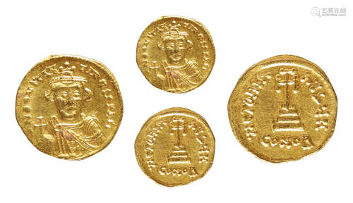 拜占庭王朝君士坦斯二世金币一枚