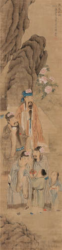 改琦（1773～1828） 广陵花瑞 立轴 设色绢本