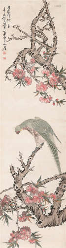 任熏（1835～1893） 花鸟 立轴 设色纸本